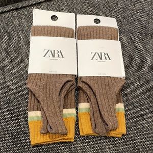 2 pairs Zara Fuseau socks BNWT